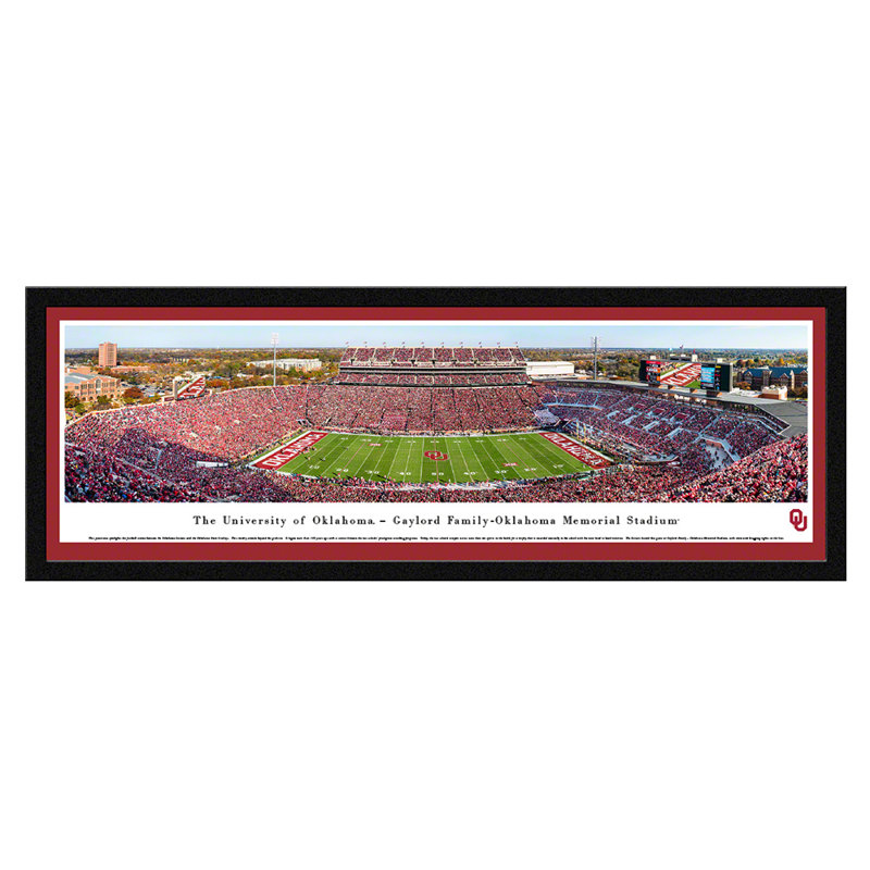 BlakewayPanoramas NCAA Oklahoma Football Panoramic Print Wayfair